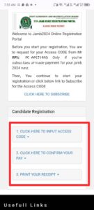 jamb database for runz